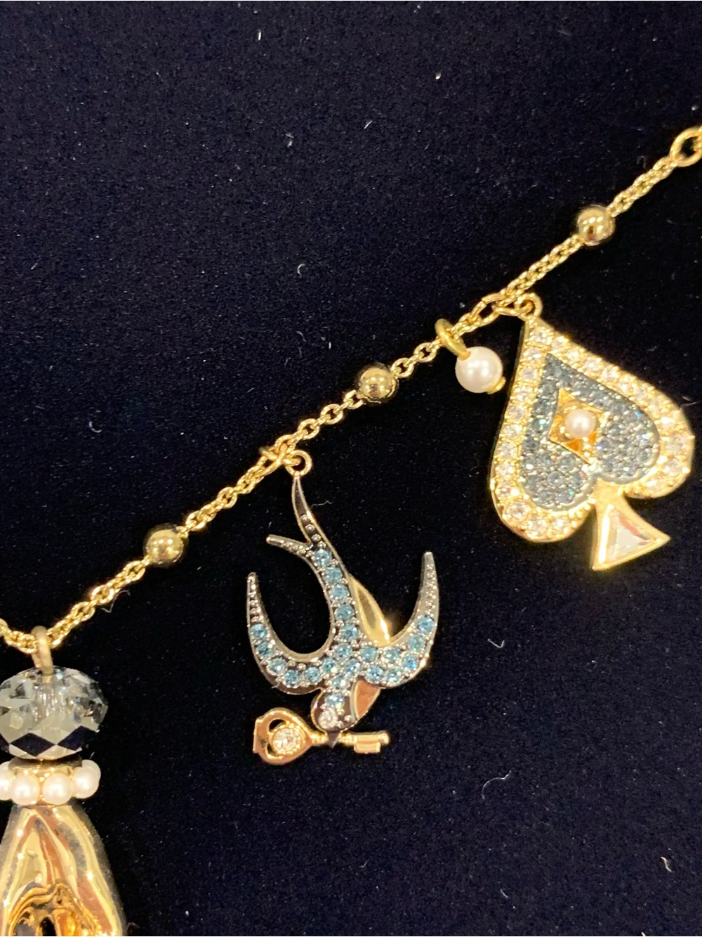 New/never worn Swarovski Gold "All Around" Luck Magic Charm Necklace - Picture 5 of 12